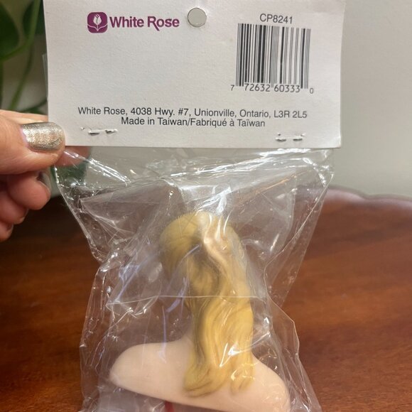 Vintage White Rose Porcelain Head and Hands Angel Ladies - Doll Crafting - Picture 3 of 5